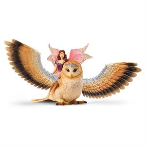 Schleich Fairy in Flight on Glam-Owl 70789